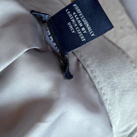 Dove Gray Grey Suede Leather Snap Close Jacket - Picture 10 of 10